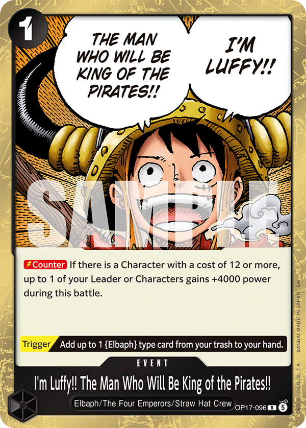 “I’m Luffy…” Event